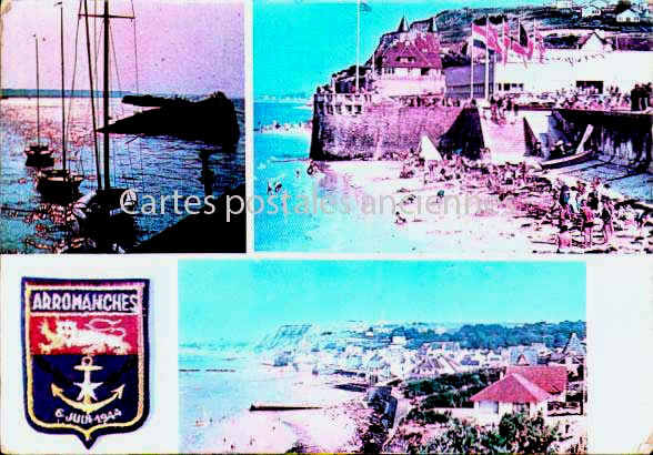 Cartes postales anciennes > CARTES POSTALES > carte postale ancienne > cartes-postales-ancienne.com Normandie Calvados Arromanches Les Bains