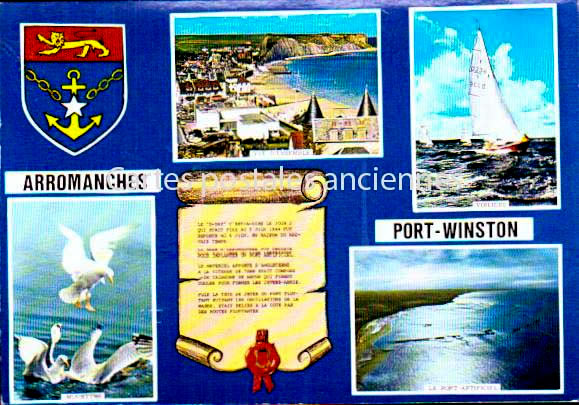 Cartes postales anciennes > CARTES POSTALES > carte postale ancienne > cartes-postales-ancienne.com Normandie Arromanches Les Bains