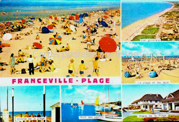 Cartes postales anciennes > CARTES POSTALES > carte postale ancienne > cartes-postales-ancienne.com Normandie Calvados Merville Franceville Plag