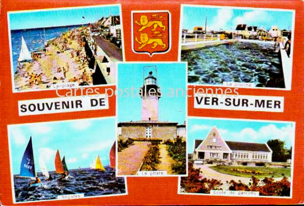 Cartes postales anciennes > CARTES POSTALES > carte postale ancienne > cartes-postales-ancienne.com Normandie Calvados Ver Sur Mer