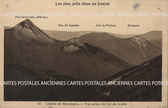 Cartes postales anciennes > CARTES POSTALES > carte postale ancienne > cartes-postales-ancienne.com Auvergne rhone alpes Cantal Aurillac