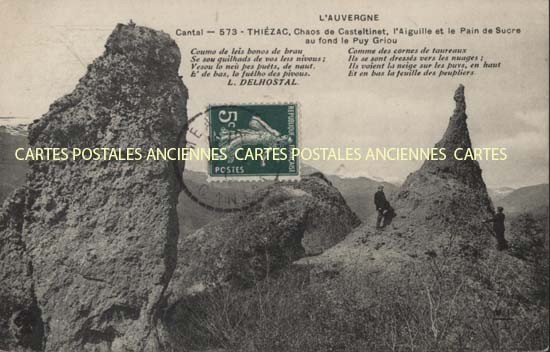 Cartes postales anciennes > CARTES POSTALES > carte postale ancienne > cartes-postales-ancienne.com Auvergne rhone alpes Cantal Thiezac