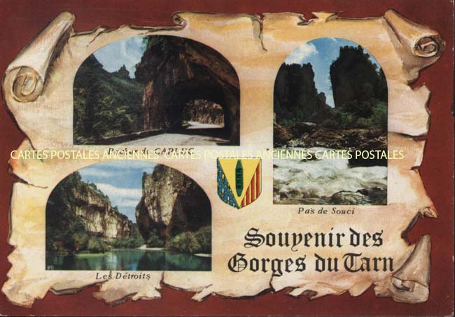 Cartes postales anciennes > CARTES POSTALES > carte postale ancienne > cartes-postales-ancienne.com Occitanie Lozere Sainte Enimie
