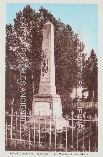 Cartes postales anciennes > CARTES POSTALES > carte postale ancienne > cartes-postales-ancienne.com Cantal  Saint Chamant