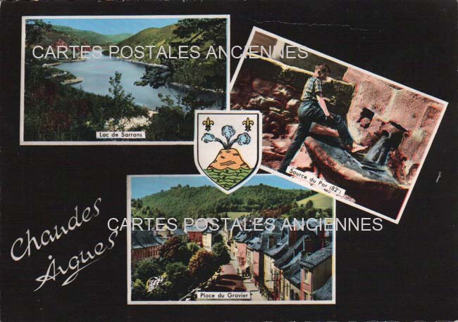 Cartes postales anciennes > CARTES POSTALES > carte postale ancienne > cartes-postales-ancienne.com Auvergne rhone alpes Cantal Chaudes Aigues