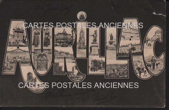 Cartes postales anciennes > CARTES POSTALES > carte postale ancienne > cartes-postales-ancienne.com Auvergne rhone alpes Cantal Aurillac