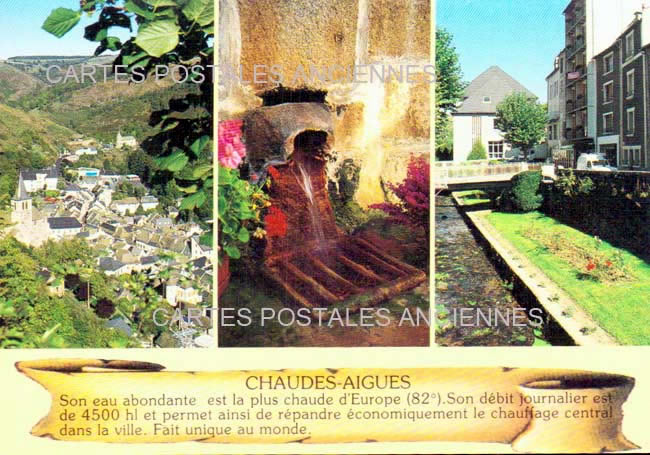 Cartes postales anciennes > CARTES POSTALES > carte postale ancienne > cartes-postales-ancienne.com Auvergne rhone alpes Cantal Chaudes Aigues