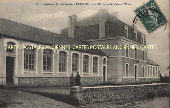 Cartes postales anciennes > CARTES POSTALES > carte postale ancienne > cartes-postales-ancienne.com Nouvelle aquitaine Charente Etagnac