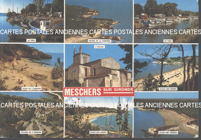 Cartes postales anciennes > CARTES POSTALES > carte postale ancienne > cartes-postales-ancienne.com Nouvelle aquitaine Charente maritime Meschers Sur Gironde