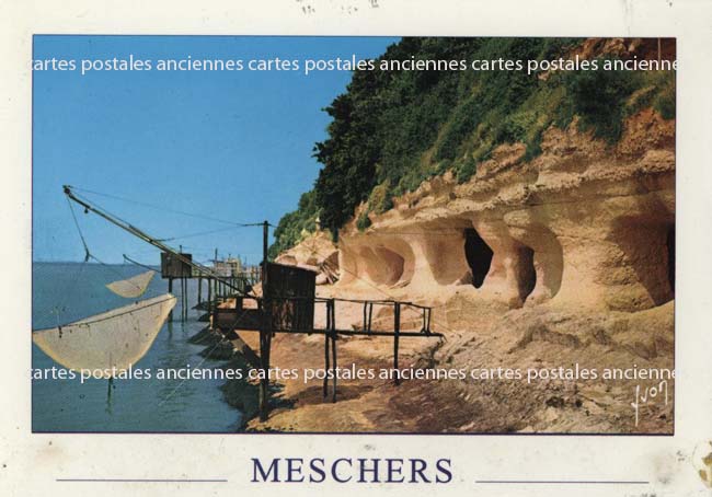 Cartes postales anciennes > CARTES POSTALES > carte postale ancienne > cartes-postales-ancienne.com Nouvelle aquitaine Charente maritime Meschers Sur Gironde