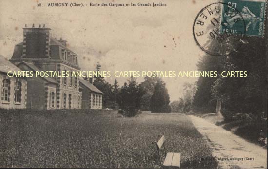 Cartes postales anciennes > CARTES POSTALES > carte postale ancienne > cartes-postales-ancienne.com Cher  Aubigny Sur Nere