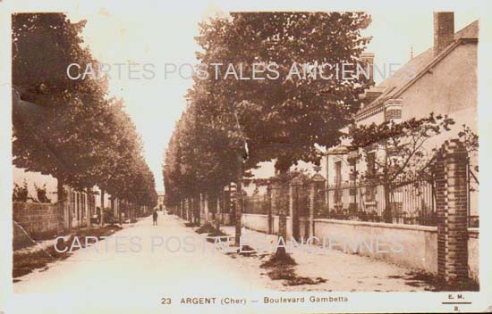 Cartes postales anciennes > CARTES POSTALES > carte postale ancienne > cartes-postales-ancienne.com Centre val de loire  Cher Argent Sur Sauldre