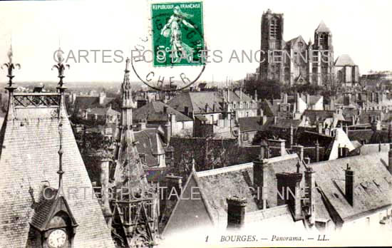 Cartes postales anciennes > CARTES POSTALES > carte postale ancienne > cartes-postales-ancienne.com Centre val de loire  Cher Bourges