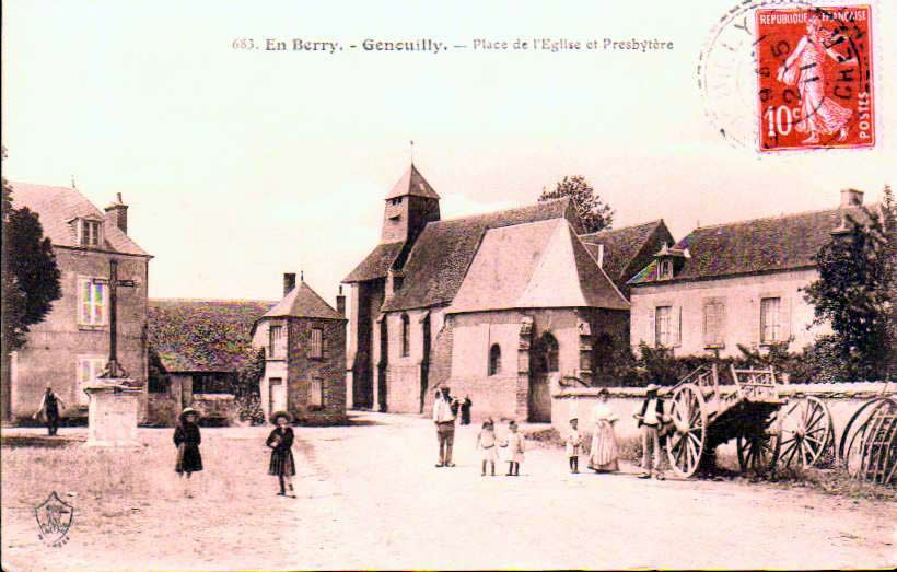 Cartes postales anciennes > CARTES POSTALES > carte postale ancienne > cartes-postales-ancienne.com Centre val de loire  Cher Genouilly