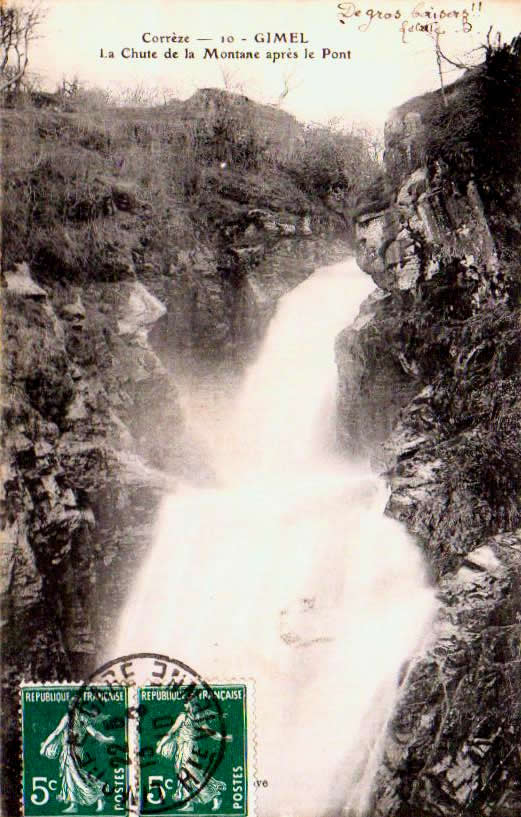 Cartes postales anciennes > CARTES POSTALES > carte postale ancienne > cartes-postales-ancienne.com Correze 19 Gimel Les Cascades