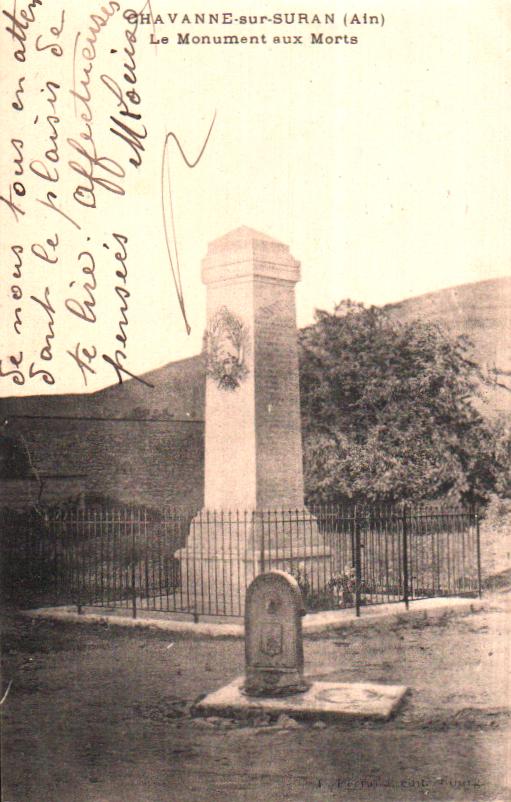 Cartes postales anciennes > CARTES POSTALES > carte postale ancienne > cartes-postales-ancienne.com Ain  Chavannes Sur Suran