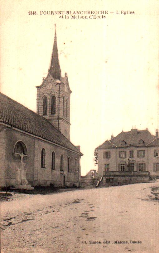 Cartes postales anciennes > CARTES POSTALES > carte postale ancienne > cartes-postales-ancienne.com Bourgogne franche comte Doubs Fournet Blancheroche