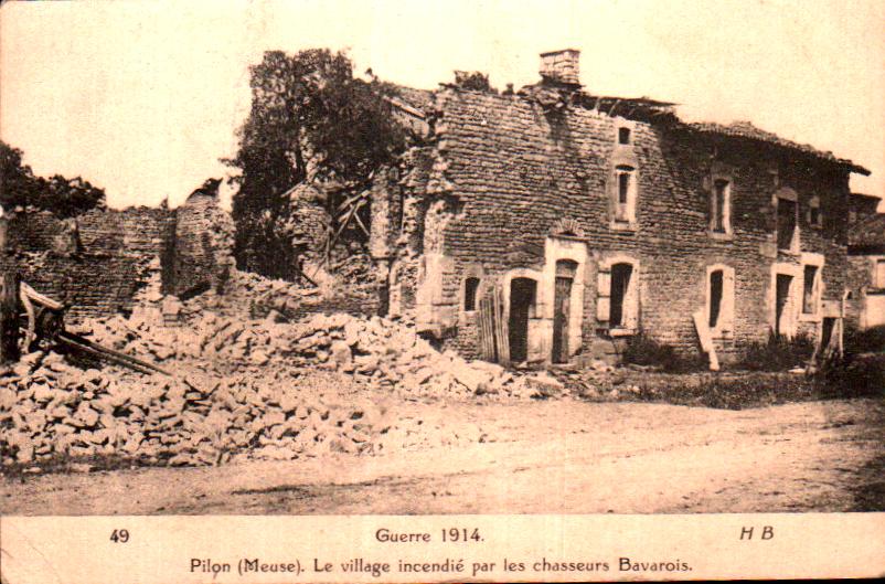 Cartes postales anciennes > CARTES POSTALES > carte postale ancienne > cartes-postales-ancienne.com Grand est Meuse Pillon