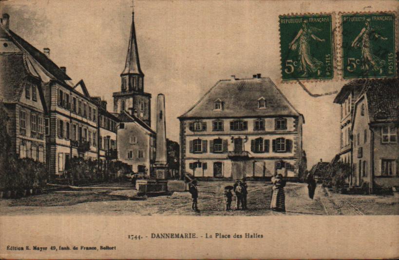 Cartes postales anciennes > CARTES POSTALES > carte postale ancienne > cartes-postales-ancienne.com Haut rhin  Dannemarie
