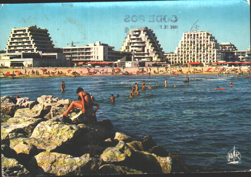 Cartes postales anciennes > CARTES POSTALES > carte postale ancienne > cartes-postales-ancienne.com Occitanie Herault La Grande Motte