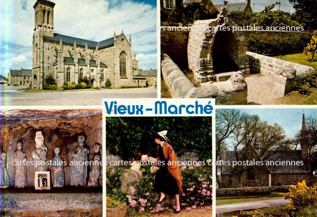 Cartes postales anciennes > CARTES POSTALES > carte postale ancienne > cartes-postales-ancienne.com Bretagne Cote d'armor Le Vieux Marche