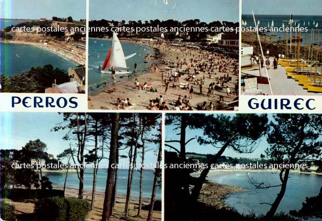 Cartes postales anciennes > CARTES POSTALES > carte postale ancienne > cartes-postales-ancienne.com Bretagne Perros Guirec