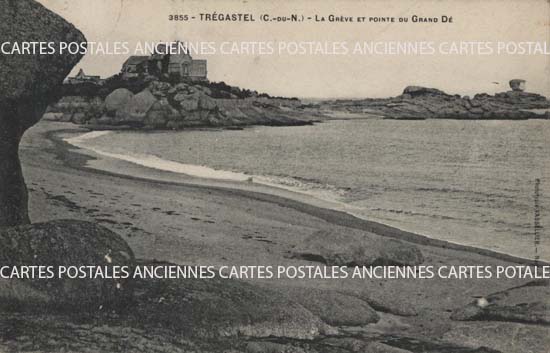 Cartes postales anciennes > CARTES POSTALES > carte postale ancienne > cartes-postales-ancienne.com Bretagne Cote d'armor Tregastel