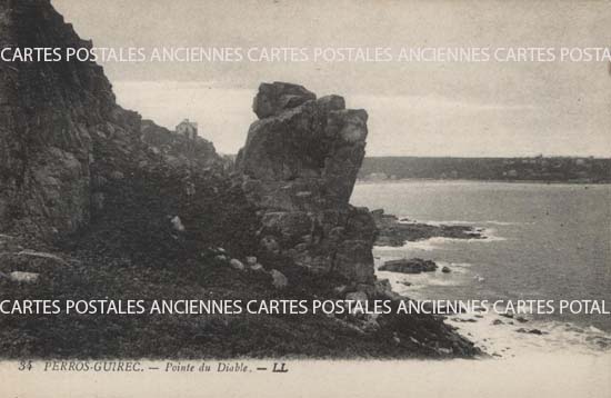 Cartes postales anciennes > CARTES POSTALES > carte postale ancienne > cartes-postales-ancienne.com Bretagne Perros Guirec