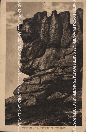 Cartes postales anciennes > CARTES POSTALES > carte postale ancienne > cartes-postales-ancienne.com Bretagne Tregastel