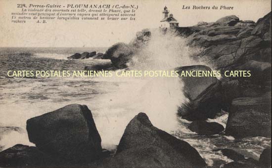 Cartes postales anciennes > CARTES POSTALES > carte postale ancienne > cartes-postales-ancienne.com Bretagne Ploumanach