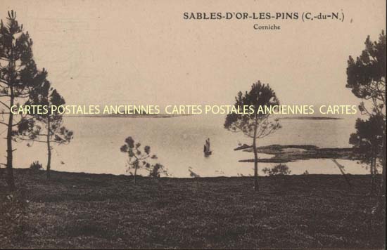 Cartes postales anciennes > CARTES POSTALES > carte postale ancienne > cartes-postales-ancienne.com Bretagne Sables-d'Or-Les-Pins
