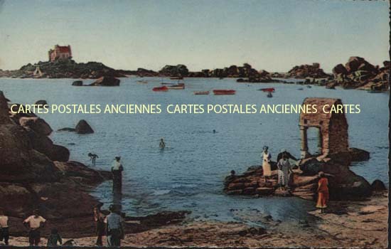 Cartes postales anciennes > CARTES POSTALES > carte postale ancienne > cartes-postales-ancienne.com Bretagne Cotes d'armor Ploumanach