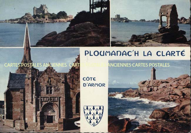 Cartes postales anciennes > CARTES POSTALES > carte postale ancienne > cartes-postales-ancienne.com Bretagne Cote d'armor Ploumanach
