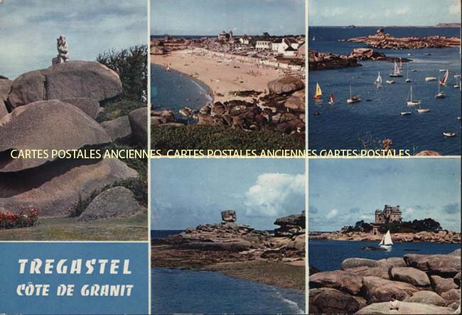 Cartes postales anciennes > CARTES POSTALES > carte postale ancienne > cartes-postales-ancienne.com Bretagne Tregastel