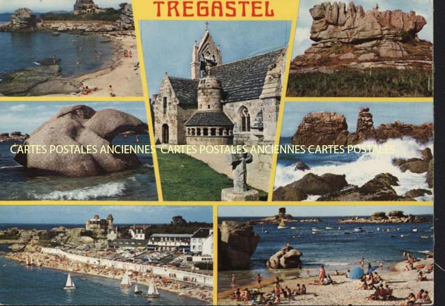 Cartes postales anciennes > CARTES POSTALES > carte postale ancienne > cartes-postales-ancienne.com Bretagne Cote d'armor Tregastel