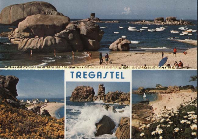Cartes postales anciennes > CARTES POSTALES > carte postale ancienne > cartes-postales-ancienne.com Bretagne Tregastel