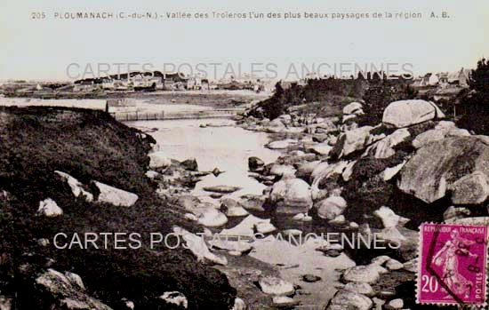 Cartes postales anciennes > CARTES POSTALES > carte postale ancienne > cartes-postales-ancienne.com Bretagne Ploumanach
