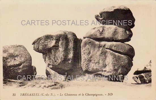 Cartes postales anciennes > CARTES POSTALES > carte postale ancienne > cartes-postales-ancienne.com Bretagne Cote d'armor Tregastel
