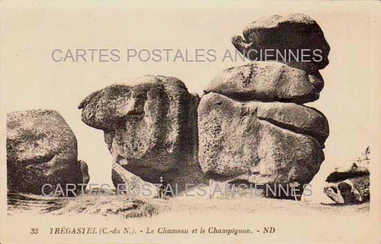 Cartes postales anciennes > CARTES POSTALES > carte postale ancienne > cartes-postales-ancienne.com Bretagne Tregastel