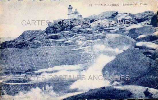 Cartes postales anciennes > CARTES POSTALES > carte postale ancienne > cartes-postales-ancienne.com Bretagne Cote d'armor Perros Guirec