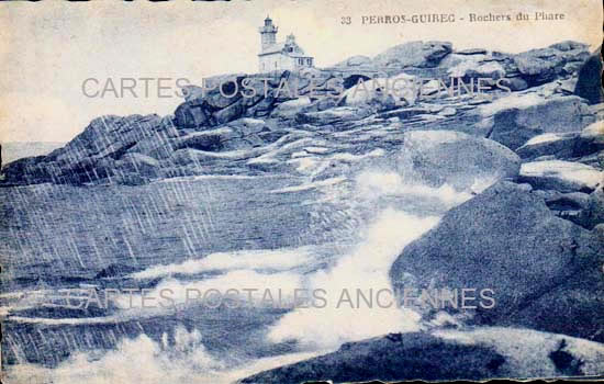 Cartes postales anciennes > CARTES POSTALES > carte postale ancienne > cartes-postales-ancienne.com Bretagne Perros Guirec