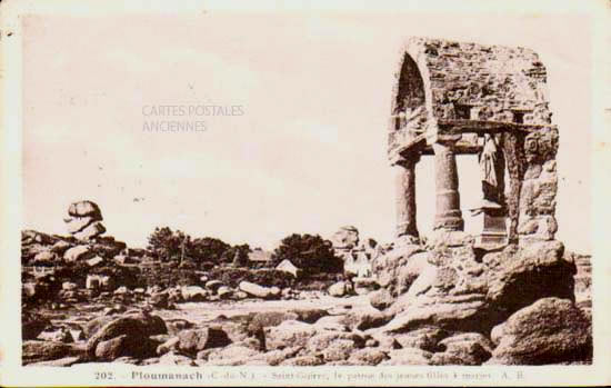 Cartes postales anciennes > CARTES POSTALES > carte postale ancienne > cartes-postales-ancienne.com Bretagne Cotes d'armor Ploumanach