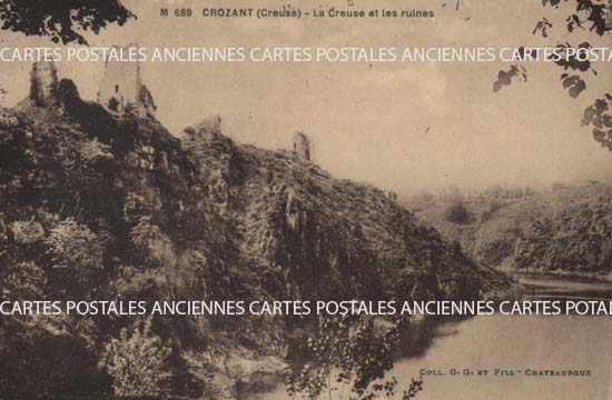Cartes postales anciennes > CARTES POSTALES > carte postale ancienne > cartes-postales-ancienne.com Creuse  Crozant
