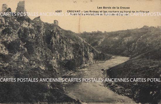 Cartes postales anciennes > CARTES POSTALES > carte postale ancienne > cartes-postales-ancienne.com Nouvelle aquitaine Creuse Crozant