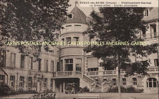Cartes postales anciennes > CARTES POSTALES > carte postale ancienne > cartes-postales-ancienne.com Nouvelle aquitaine Creuse Evaux Les Bains