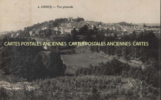 Cartes postales anciennes > CARTES POSTALES > carte postale ancienne > cartes-postales-ancienne.com Nouvelle aquitaine Creuse Crocq