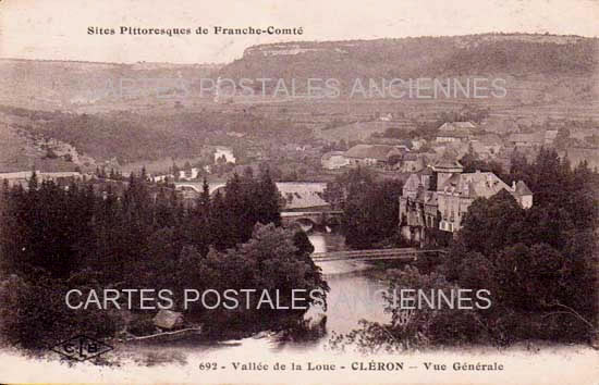 Cartes postales anciennes > CARTES POSTALES > carte postale ancienne > cartes-postales-ancienne.com Bourgogne franche comte Doubs Cleron