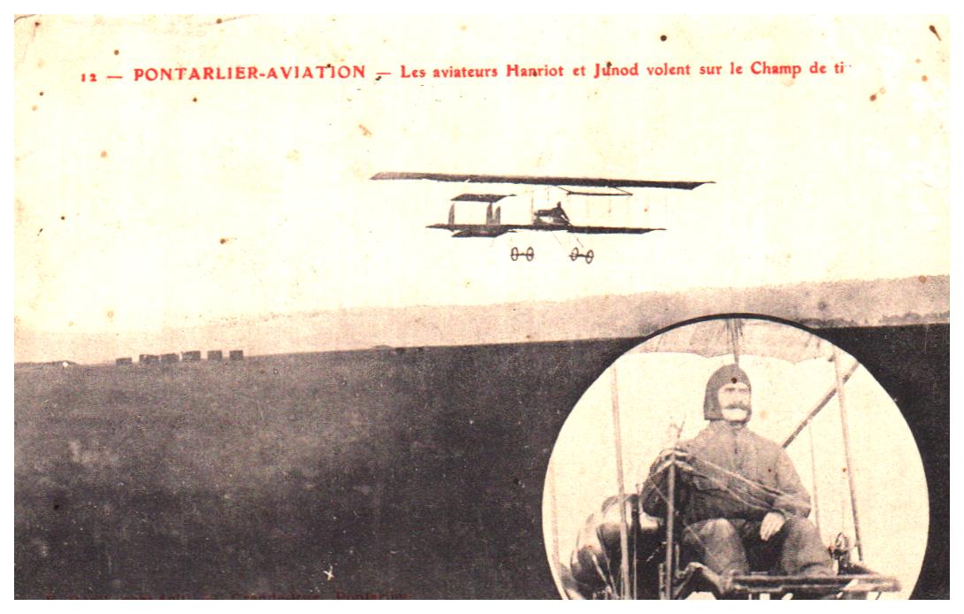 Cartes postales anciennes > CARTES POSTALES > carte postale ancienne > cartes-postales-ancienne.com Humour Aviation Avion militaire Pontarlier