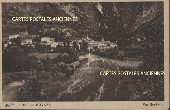 Cartes postales anciennes > CARTES POSTALES > carte postale ancienne > cartes-postales-ancienne.com Isere  Pont En Royans