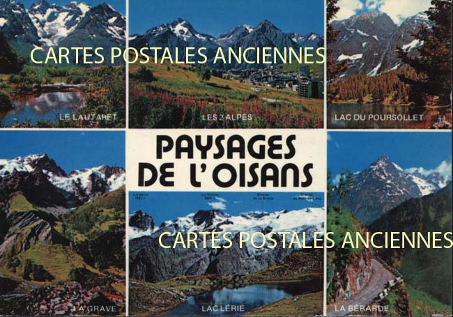 Cartes postales anciennes > CARTES POSTALES > carte postale ancienne > cartes-postales-ancienne.com Isere  Le Bourg D Oisans